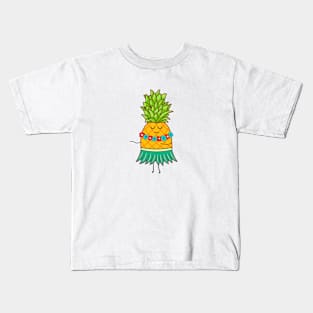 dancing pineapple Kids T-Shirt